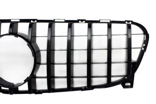 Parrilla SINSOCJ W117, Estilo GT Rejilla Frontal de Parachoques para Mercedes Benz W117 CLA Class CLA200 CLA250 CLA45 AMG 2014-2019 (Negro Brillante) - Imagen 6