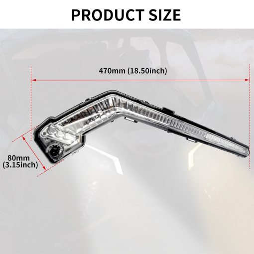 SAUTVS Luces LED delanteras de firma Luces Fang Luces de senal de giro Montaje para Can-Am Maverick X3 XDS XRS Max Turbo R Trail Sport Max 2017-2024 Accesorios (2PCS, Reemplazar #710004994, 710004995) - Imagen 7
