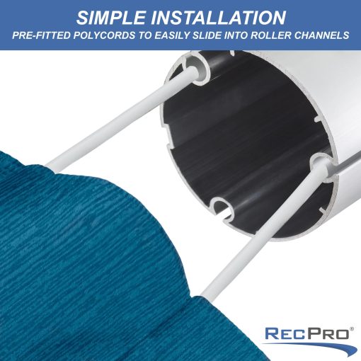 Recambio de Tela para Toldo de RV RecPro | Opciones de Ancho de 8 a 22 Pies | Variedad de Colores Disponibles | Recambio de Toldo para RV de 8' (96") de Longitud | Vinilo Premium (13' - Ancho Real 12' 1", Azul Oceanico Degradado) - Imagen 4