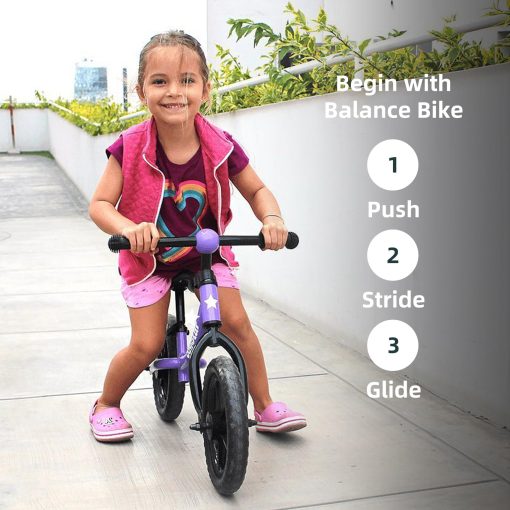 Bicicleta de Equilibrio JOYSTAR de 12 Pulgadas para ninos y ninas de 18 meses, 2, 3, 4 y 5 anos, Bicicleta Ligera con Manillar y Asiento Ajustables, Bicicleta Regalo para Ninos y Ninas de 2 a 5 anos - Imagen 5