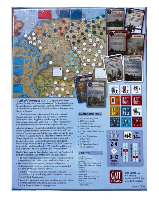 GMT: Choque de Soberanos, La Guerra de Sucesion Austriaca, 1740-48, Juego de Mesa - Imagen 2
