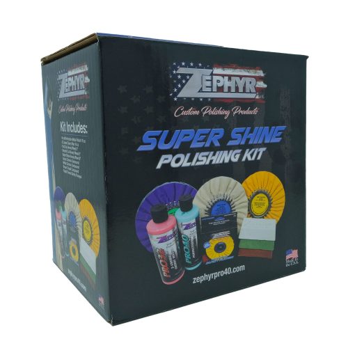 Kit de Pulido ZEPHYR Custom POLISHING Products Super Shine con Ruedas de Pulido de 8" para Aluminio, Acero Inoxidable en Camiones Semi, Pulido de Ruedas de Aluminio - Imagen 3