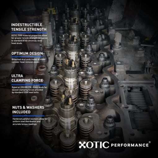 Kit de Pernos Principales para Bloque Pequeño Chevy Gen III/LS Series - Xotic Performanceâ„¢ MS334 - Imagen 3