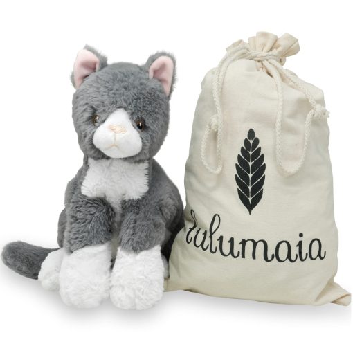 Peluches con peso lulumaia - 3.5lb - Peluche con peso y calor para colicos menstruales y estres, calmante (Gatito Perezoso) - Imagen 7