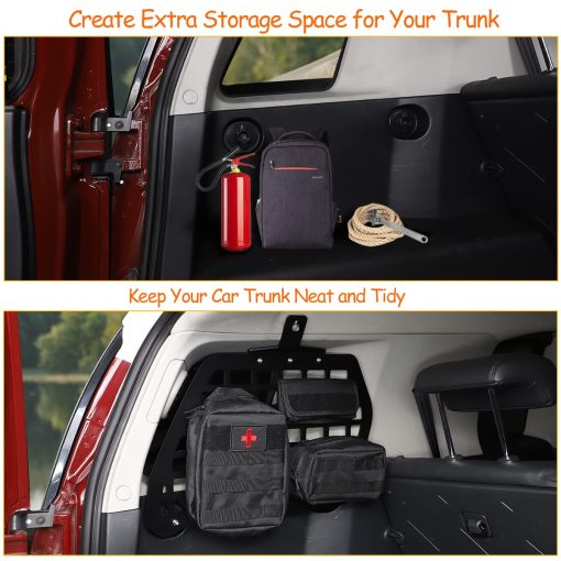 Panel de Almacenamiento de Maletero para Toyota FJ Cruiser 2007-2021, Estante Modular de Carga Trasero Izquierdo Interior para Equipaje, Soporte para Organizador de Vehiculo Trasero (Izquierdo) - Imagen 2