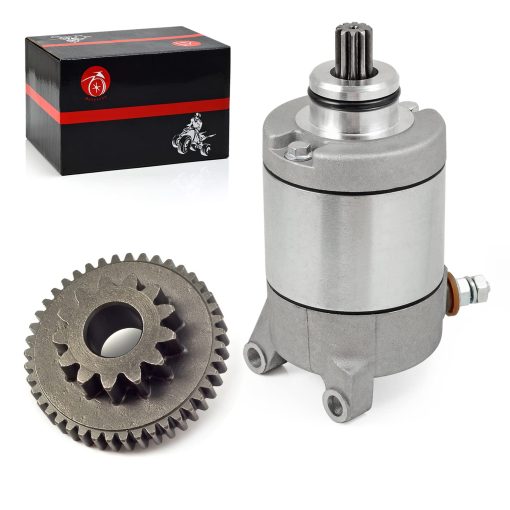 Motor de arranque 10T y reduccion de engranajes de arranque compatible con HONDA TRX450ER 450ER 2006-2014 ATV TRX 450ER 31200-HP1-601 28150-HP1-600 - Imagen 2