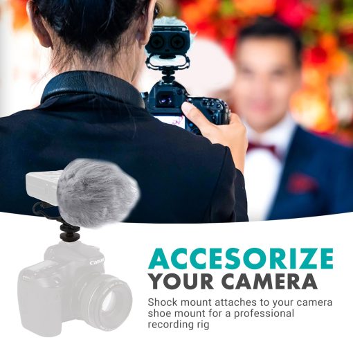 Kit de Accesorios Portable para Grabadoras Movo AEK-Z4 con Soporte para Microfono, Montura Antichoque y Paravientos Deadcat para Zoom H1n, H2n, H4n, H5, H6, DR-40X, DR-05X, DR-07X, DR-22WL, DR100MKIII - Imagen 5