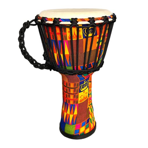 RUOSWTE 8" Tambor Djembe, Tambor Bongo, Percusion Musical, Cara de Tambor de Piel de Oveja, Afinacion Profesional, Tambor de Mano de Estilo Africano Occidental, El Regalo para Principiantes.
