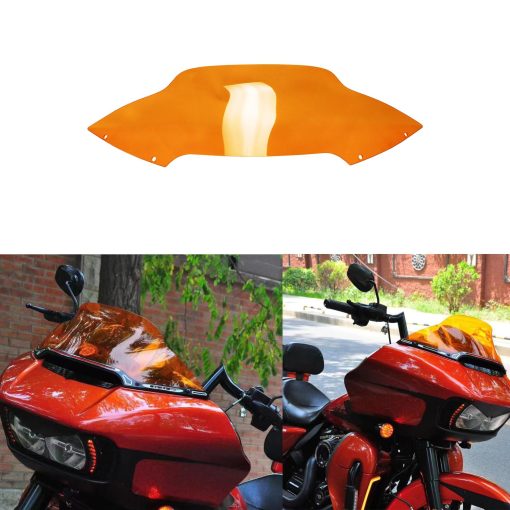 Parabrisas Ventana POWERJAMES 7.0" Alto de PMMA Naranja para Harley Road Glide Ultra ST FLTR 2015-2023 (PMMA Naranja)