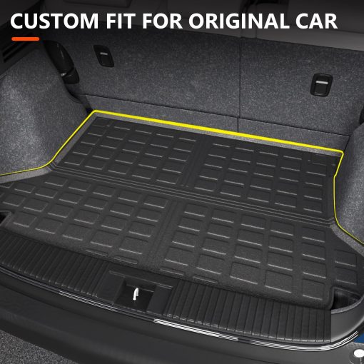 Powoq Protector de maletero compatible con Honda HRV 2016-2022 Alfombrilla de maletero de TPE Reemplazo de alfombrilla de maletero para Honda HRV Accesorios (2016-2022 HRV, Alfombrilla de maletero trasera) - Imagen 2