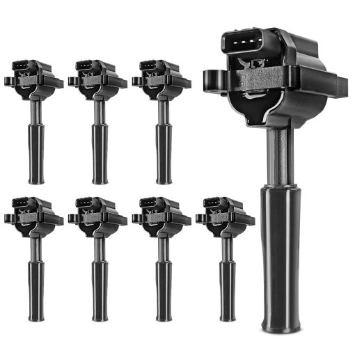 Paquete de 8 Bobinas de Encendido A-Premium Compatible con Jaguar Vanden Plas 2000-2003 XJ8 1999-2003 XJR XK8 1999-2002 XKR 2000-2002 V8 4.0L (4 Pines) para UF-415