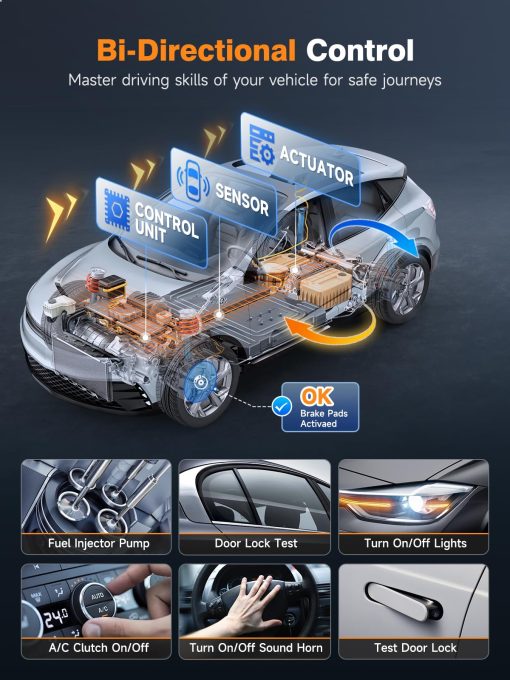 FOXWELL NT510 Elite para GM Escaner de Diagnostico OBD2 Lector de Codigos de Todo el Sistema Herramienta de Escaneo con Pruebas Activas Bidireccionales Reset de Todo Servicio Aceite EPB TPMS SAS TPS Registro de Bateria Reaprendizaje del CigÃ¼eñal - Imagen 3