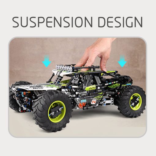 Mould King 18002 Juego de construccion de coches de escalada RC para niños, 1879 piezas Juego de bloques de construccion MOC del modelo de camion 4X4 todo terreno, Juegos de coches de control remoto Stem Bricks para niños - Imagen 6