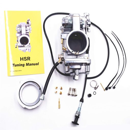 Carburador Carbman 48mm para HSR 48mm Race Carburetor compatible con HD HSR48 Acabado Pulido HSR48 42-6265 482X 14-2037 Carb - Imagen 2