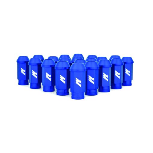 Mishimoto - MMLG-15-LOCKBL Tuerca de Rueda de Aluminio con Seguridad, M12 x 1.5, Azul