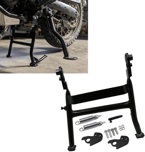 Pedal de Caballete Central BAIONE Worldmotop Negro Soporte de Caballete de Pie de Centro de Reemplazo para Kawasaki KLR650 KLR 650 2008-2018 (negro) - Imagen 2