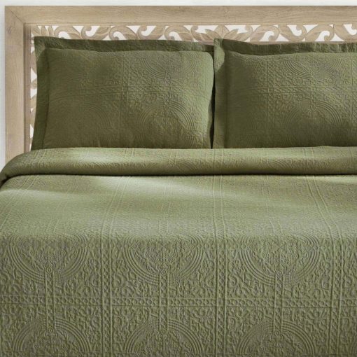 Colcha BNM Matelasse de BLUENILEMILLS, Juego de 3, Ropa de Cama Extragrande, Manta Suave y Transpirable con Juego de Colchas de Algodon, Colcha, para Dormitorio/Habitacion de Invitados, Tamano Completo - Imagen 5