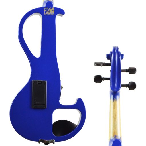 Violin Electrico Bunnel Edge 4/4 Tamano Completo (Claro) (AZUL) - Con Estuche de Transporte y Accesorios Incluidos - Conector para Auriculares - Pastilla Ceramica Piezoelectrica de Kennedy Violins - Imagen 4