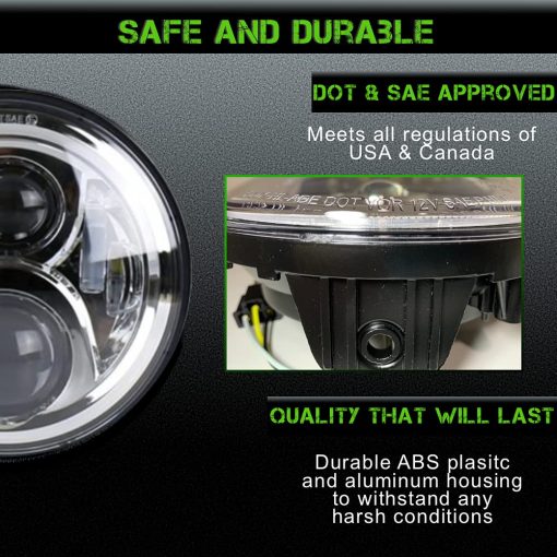 Faros LED Valkyrie BLACK de SLK-Customs - No Requiere Soporte - Plug and Play Daymaker - Compatible con Honda Valkyrie - Imagen 5