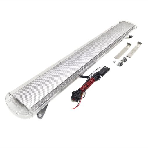 CFLMYYXGS 12V - 24V 63" 120 LED Barra de luz LED ambar Barra de luz de advertencia de emergencia Luz de rescate Beacon Barra de luz intermitente del remolcador Luz estroboscopica - Imagen 5