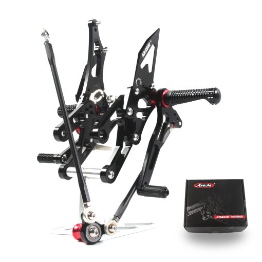 Arashi(Version 2.0) Rearsets Ajustables para HONDA CBR1000RR 2004-2007 / CBR600RR 2003-2006 Accesorios para Motocicletas Reposapies Estriberas Traseras Negro