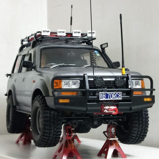 Cuerpo de Carcasa Clasica Land Cruiser LC80 de 313mm 12.3 pulgadas de distancia entre ejes para Coche RC 1/10 TRX4 SCX10 Accesorios de Actualizacion (Cuerpo Duro LC80) - Imagen 8