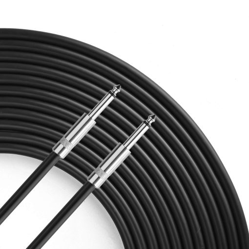Yuyaokk 2Pack 25 ft 1/4" a 1/4" Cables de Altavoz, Verdaderos Cables de Empalme 12AWG, Cable de Altavoz de Audio DJ/PA de 1/4 Pulgadas Macho de 12 AWG. - Imagen 2