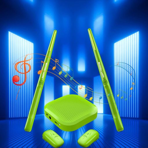 Set de bateria de realidad virtual, set de bateria electrica para ninos, adolescentes y adultos, partes portatiles de bateria electronica. Compatible con MIDI, Gran regalo de cumpleanos