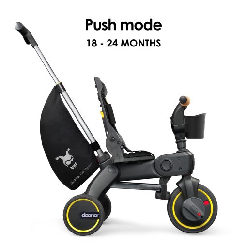 Doona Liki Trike S5, Nitro Black - Triciclo compacto 5 en 1 plegable - Adecuado para niños de 10 a 36 meses - Imagen 3