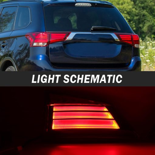 Clidr Lampara de luz trasera LED interna 8331A186 Generico para Mitsubishi Outlander PHEV 2016-2020 Lado Derecho/Pasajero - Imagen 3