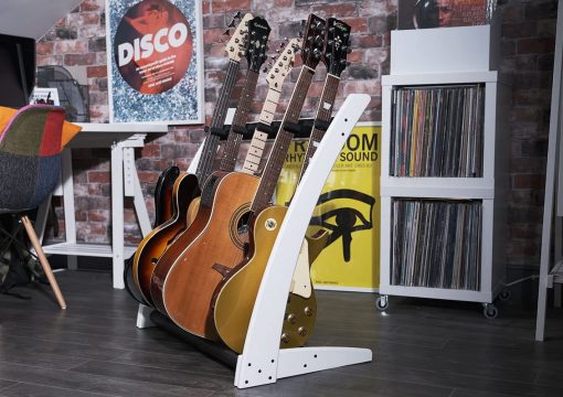 Ruach GR-2 Curve Soporte de guitarra 5 vias personalizable para guitarras y estuches - Blanco - Imagen 7