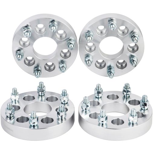 DCVAMOUS 4PC 6x4.5 a 6x5.5 Adaptadores de Rueda 1.25 Pulgadas con Pernos de 12x1.25 Compatible con Nissan 6 Orificios 6x114.3 a 6x139.7 para Frontier 2005-2023 | Pathfinder 2005-2014 | Xterra 2005-2015