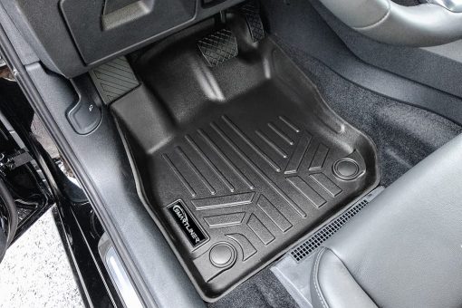 SMARTLINER Juego de tapetes negros a medida para la primera fila compatible con Audi A3 2022-2023 - Imagen 2