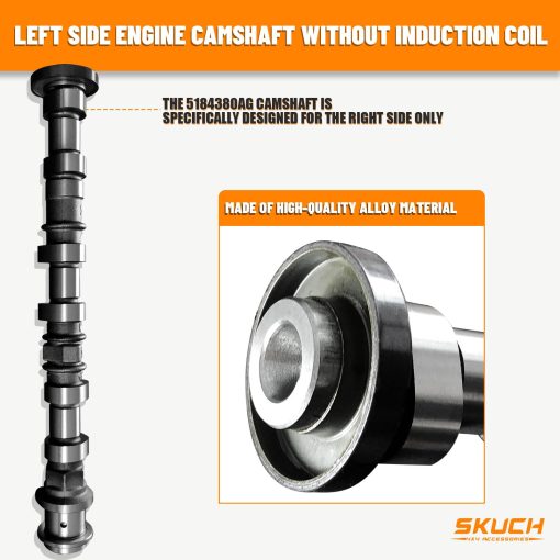 5184380AG arbol de levas de admision del lado derecho para modelos Jeep, Dodge, Chrysler y Ram 3.6L V6 05184380AH, 5184380AE, 5184380AF, 5184380AD - Imagen 5