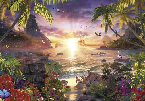 Rompecabezas Ravensburger Paradise Sunset - Obra maestra de 18,000 piezas | Juego cerebral excelente y de precision | Regalo ideal para entusiastas de los rompecabezas | Materiales certificados por FSC - Imagen 2
