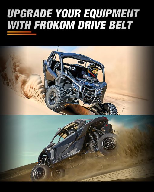 Frokom Maverick X3 Belt, Correa de transmision CVT X3 compatible con Can am X3/ XDS/XRS/MAX Todos los modelos 2017-2022 Repuesto para 422280652 422280651 417300383 422280654 422280280 49C4266 - Imagen 8