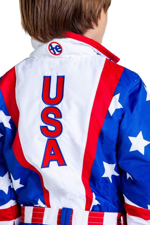 Conjunto de ski de Tipsy Elves para ninos y ninas con la bandera Americana Rojo Blanco y Azul Talla L - Imagen 5