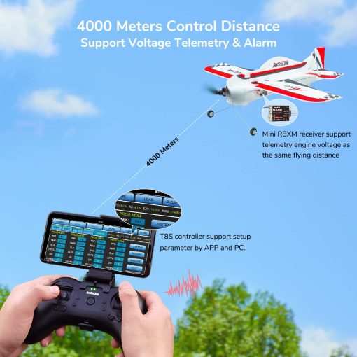 Avion RC A560 de ATA HOBBY con 6 Modos de Vuelo, Facil de Volar, Aviones RC RFT con Control Remoto de 2.4Ghz, FC Gyro Byme-A, Motor Sin Escobillas para Ninos, Ninas, Adultos, Principiantes o Experimentados - Imagen 4