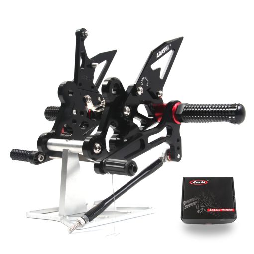 Arashi (Version 2.0) Rearsets para Suzuki GSX-S750 GSX-S 750Z 2015-2022 / GSR750 2011-2017 Accesorios de Motocicleta Reposapies Ajustables Rear Sets GSR GSXS 750 GSXS750 Negro 2012 2013 2014 2016 2018 2019
