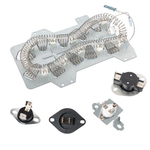 Elementos calefactores de secadora DC47-00019A & DC96-00887A & DC47-00016A & DC47-0008A & DC32-0007A con fusible termico | adecuados para secadoras Sam?sung DV40J3000EW/A2 DV42H5000EW/A3