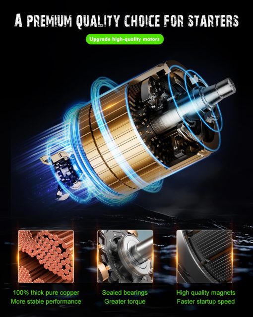 Arrancadores Nuevos Compatibles con Motores Cummins - Serie B Industrial 94-en adelante 3.9L 5.9L para Dodge Auto y Camioneta Ligera Ram PICKUPS 1994-2002 5.9L(359) L6 (Diesel) SND0038 17548 - Imagen 4