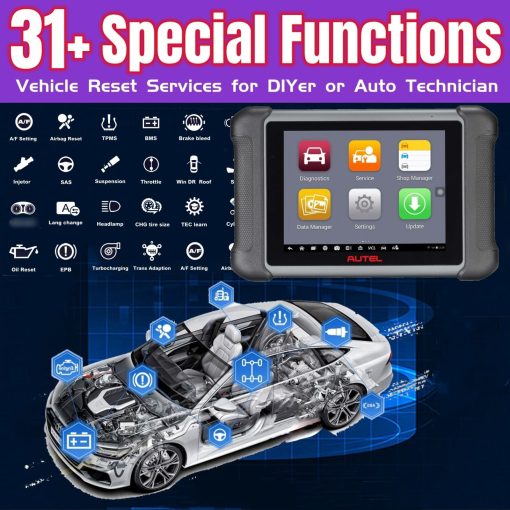 Autel Scanner MaxiSys MS906S 2023 Version Avanzada MS906 MS906BT MK906BT Escaner OBD2 Inalambrico con Probador de Bateria & Herramienta TPMS Control Bidireccional Codificacion ECU 31+ Servicios Compatible con BT506 MV108 - Imagen 3