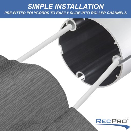RecPro RV Awning Fabric Replacement 18 Foot Camper Awning | Gris | Opciones de Ancho | Reemplazo de Toldo de 8' (96") para RV | Sellado termico | Garantia de 3 anos (18 pies, Real 17' 1") - Imagen 4