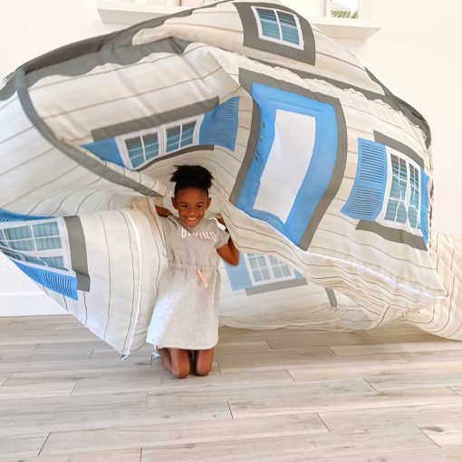 AirFort Original Patentado - Construye un Fuerte en 30 Segundos, Fuerte Inflable para Ninos, Tienda de Campana para 3-12 Anos, Un Casa de Juegos Donde la Imaginacion se Desata, Ventilador no Incluido (Cabana) - Imagen 6