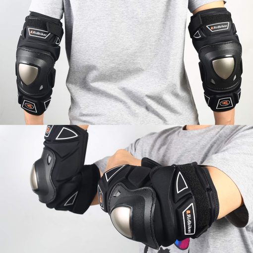 Chaleco de Armadura para Motocicleta y Protectores de Codo 1 Par, Protector de Pecho de Motocross para Hombres (Chaleco+Protectores de Codo) - Imagen 9