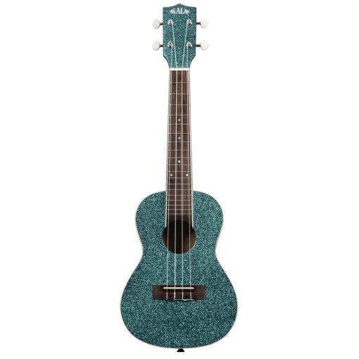 Ukulele Kala Rhapsody in Blue Concert Sparkle Series con Pano Lumintrail y Afinador (Aqua) - Imagen 3