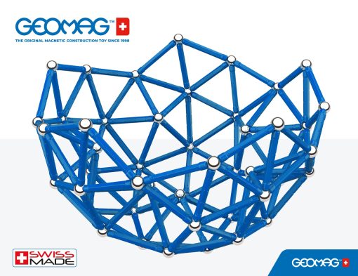 Juguetes Magneticos Geomag Classics Varillas y Esferas Azul 248-Piezas para Niños y Adultos de 8-99 años | Juguete STEM Educativo Hecho en Suiza del 100% de Plastico Reciclado | Diversion Creativa y Cientifica de Aprendizaje - Imagen 4