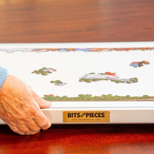 Bits and Pieces - Tablero de rompecabezas de 1500 piezas con cajones - Jumbo Pro Plateau - Organizador ligero de rompecabezas de mesa de lujo y sistema de almacenamiento de rompecabezas - Imagen 9