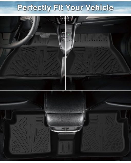 Tapetes a medida Mixsuper para Ford Bronco Sport 2024 2023 2022 2021, Juego de tapetes para todas las filas en negro - Imagen 3