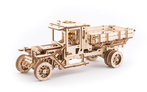 Modelo de Camion de Madera UGEARS 3D Auto Propulsado UGM 11 - Imagen 2